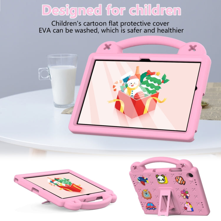 For Samsung Galaxy Tab A9+ X216B Handle Kickstand Children EVA Shockproof Tablet Case(Pink) - Galaxy Tab A9+ by buy2fix | Online Shopping UK | buy2fix