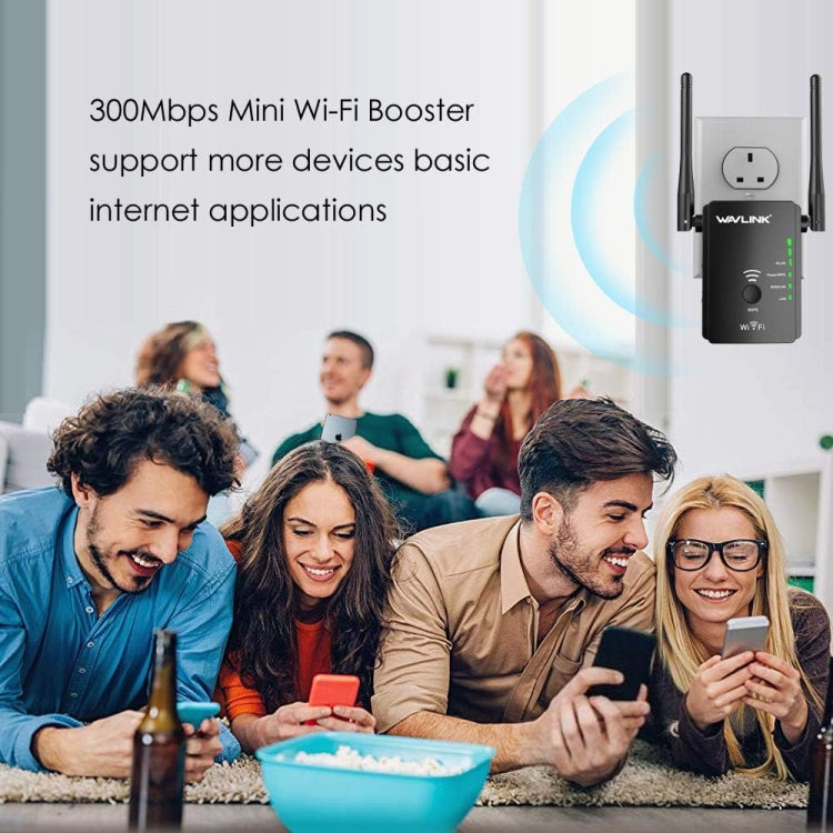 Wavlink WN578R2 With 2 External Antennas N300 Wireless AP/Range Extender/Router, Plug:US Plug - Wireless Routers by WAVLINK | Online Shopping UK | buy2fix