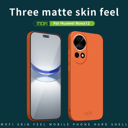 For Huawei nova 12 MOFI Qin Series Skin Feel All-inclusive PC Phone Case(Blue) - Huawei Cases by MOFI | Online Shopping UK | buy2fix