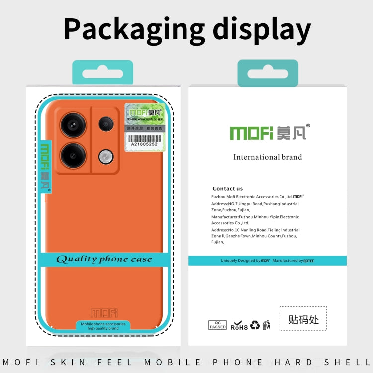 For Xiaomi Redmi Note 13 MOFI Qin Series Skin Feel All-inclusive PC Phone Case(Orange) - Note 13 Cases by MOFI | Online Shopping UK | buy2fix