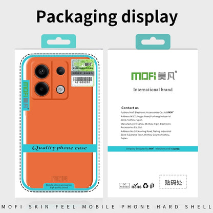 For Xiaomi Redmi Note 13 MOFI Qin Series Skin Feel All-inclusive PC Phone Case(Orange) - Note 13 Cases by MOFI | Online Shopping UK | buy2fix