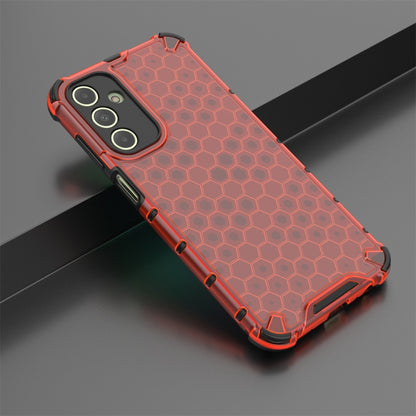 For Samsung Galaxy A15 Shockproof Honeycomb Phone Case(Red) - Galaxy Phone Cases by buy2fix | Online Shopping UK | buy2fix