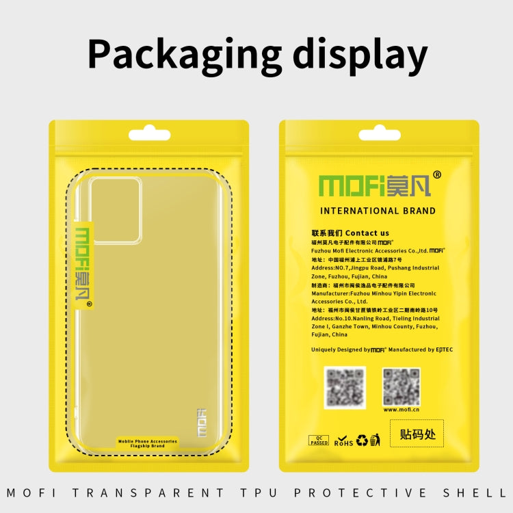 For Motorola Moto G34 MOFI Ming Series Ultra-thin TPU Phone Case(Transparent) - Motorola Cases by MOFI | Online Shopping UK | buy2fix
