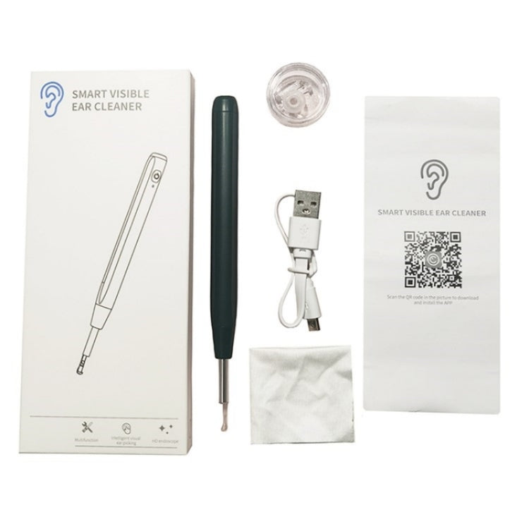 W2 WiFi Smart Visual Ear Pick Cleaning Kit Ear Wax Removal Tool with LED Light(White) - Ear Care Tools by buy2fix | Online Shopping UK | buy2fix