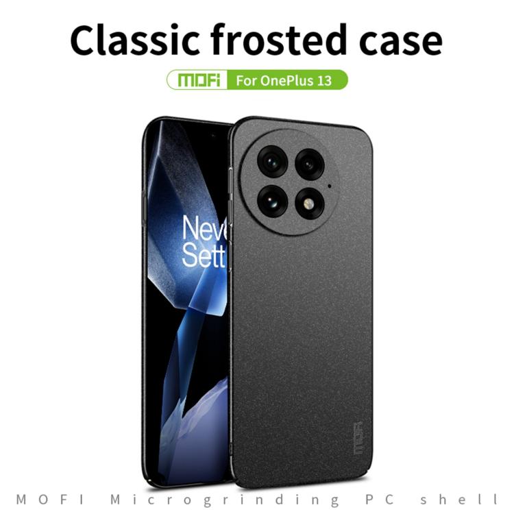 For OnePlus 13 MOFI Fandun Series Frosted PC Ultra-thin All-inclusive Phone Case(Green) - OnePlus Cases by buy2fix | Online Shopping UK | buy2fix