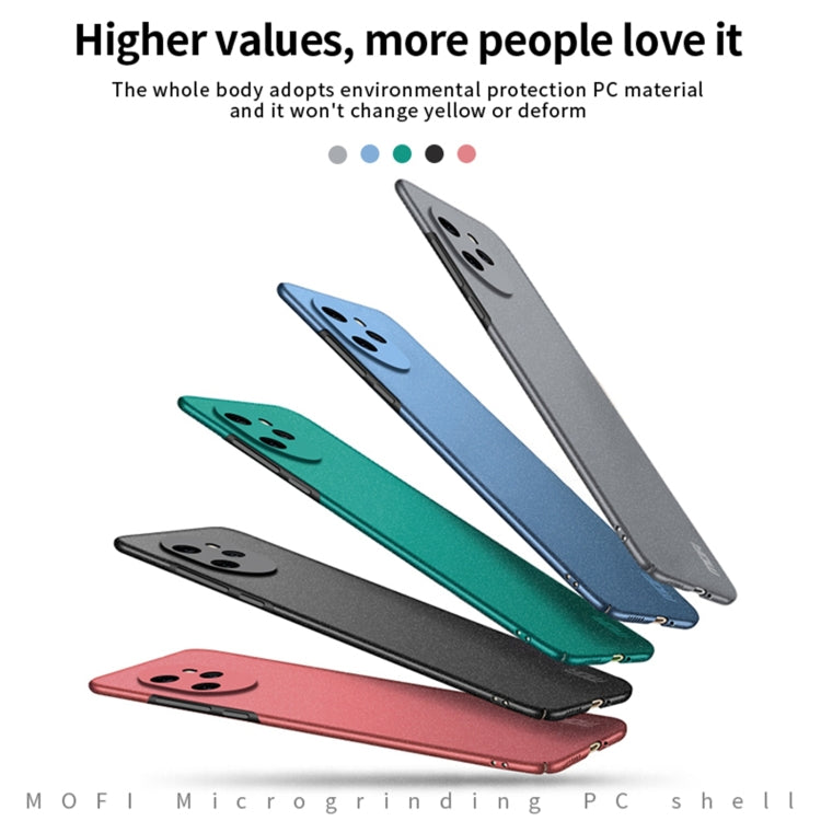 For Honor 100 Pro MOFI Fandun Series Frosted PC Ultra-thin All-inclusive Phone Case(Blue) - Honor Cases by MOFI | Online Shopping UK | buy2fix