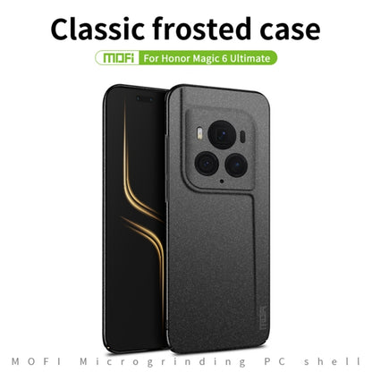 For Honor Magic6 Ultimate MOFI Fandun Series Frosted PC Ultra-thin All-inclusive Phone Case(Black) - Honor Cases by MOFI | Online Shopping UK | buy2fix