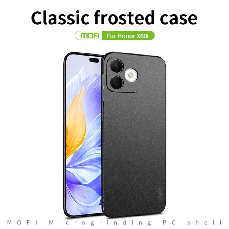 For Honor X60i MOFI Fandun Series Frosted PC Ultra-thin All-inclusive Phone Case(Gray) - Honor Cases by MOFI | Online Shopping UK | buy2fix