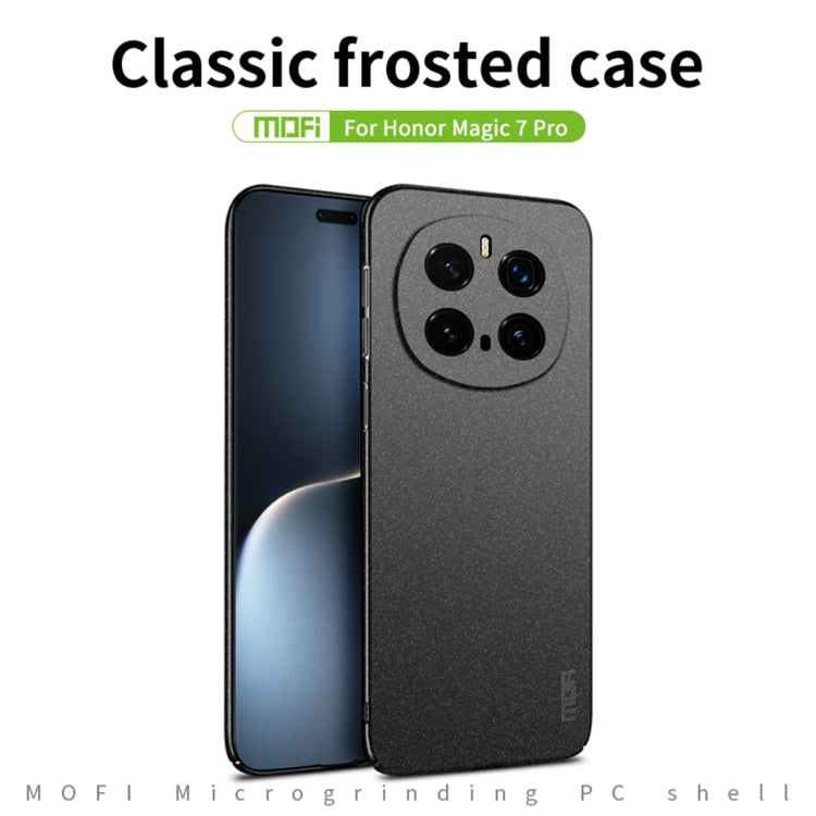 For Honor Magic7 Pro MOFI Fandun Series Frosted PC Ultra-thin All-inclusive Phone Case(Black) - Honor Cases by MOFI | Online Shopping UK | buy2fix