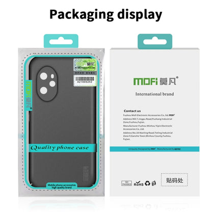 For Honor 100 MOFI Fandun Series Frosted PC Ultra-thin All-inclusive Phone Case(Green) - Honor Cases by MOFI | Online Shopping UK | buy2fix