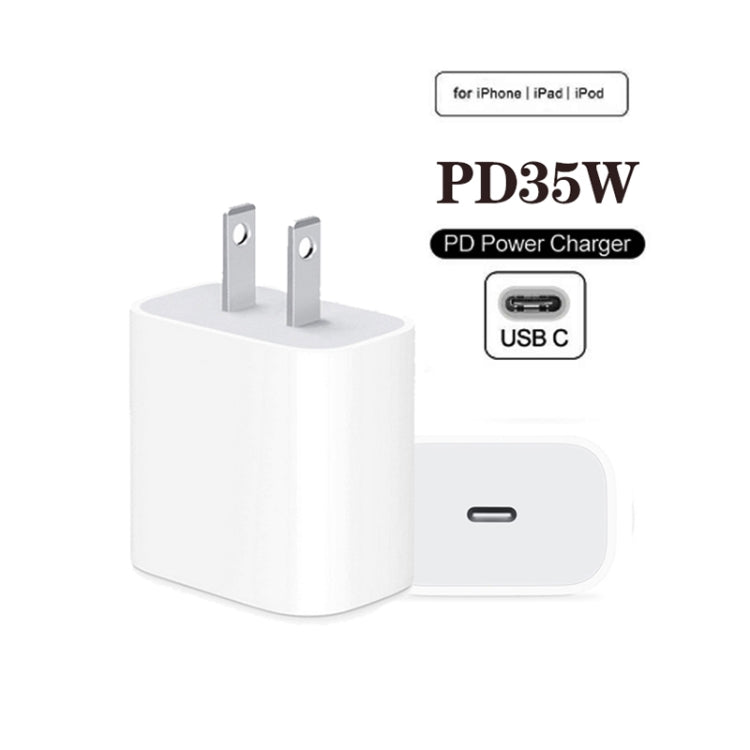 PD35W USB-C / Type-C Port Charger for iPhone / iPad Series, US Plug - USB Charger by buy2fix | Online Shopping UK | buy2fix