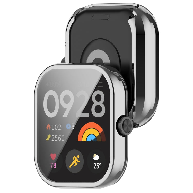 For Redmi Watch 4 Full Package TPU Electroplated Watch Protective Case(Silver) - Watch Cases by buy2fix | Online Shopping UK | buy2fix