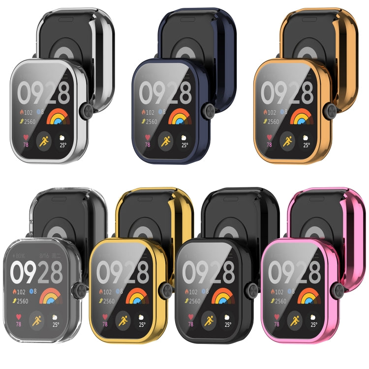 For Redmi Watch 4 Full Package TPU Electroplated Watch Protective Case(Silver) - Watch Cases by buy2fix | Online Shopping UK | buy2fix