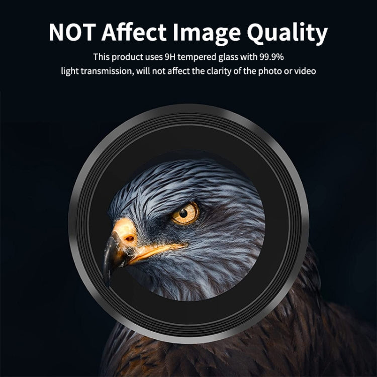 For Samsung Galaxy A55 ENKAY Hat-Prince 9H Rear Camera Lens Aluminium Alloy Tempered Glass Film(Black) - Galaxy Tempered Glass by ENKAY | Online Shopping UK | buy2fix