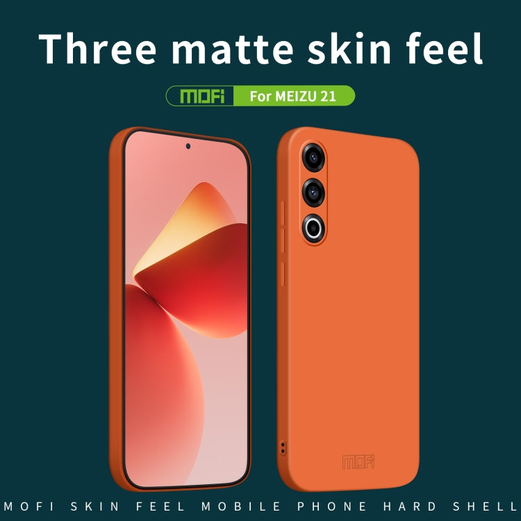 For Meizu 21 MOFI Qin Series Skin Feel All-inclusive PC Phone Case(Orange) - Meizu by MOFI | Online Shopping UK | buy2fix