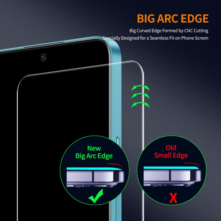 For Asus ROG Phone 8 10pcs ENKAY 9H Big Arc Edge High Aluminum-silicon Tempered Glass Film - ASUS Tempered Glass by ENKAY | Online Shopping UK | buy2fix