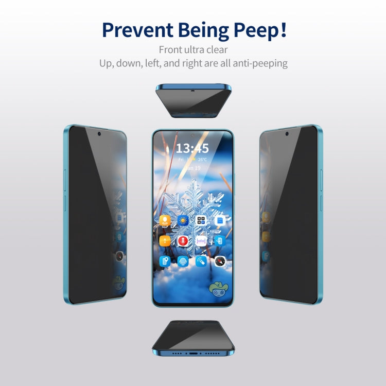 For Samsung Galaxy S23 FE 5G 2pcs ENKAY Hat-Prince 360 Degree Anti-peeping Privacy Full Screen Tempered Glass Film - Galaxy S23 FE 5G Tempered Glass by ENKAY | Online Shopping UK | buy2fix