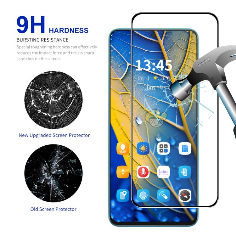 For ZTE Blade V70 Design ENKAY Easy Install High Alumina Silicon Full Glass Film - ZTE Tempered Glass by ENKAY | Online Shopping UK | buy2fix