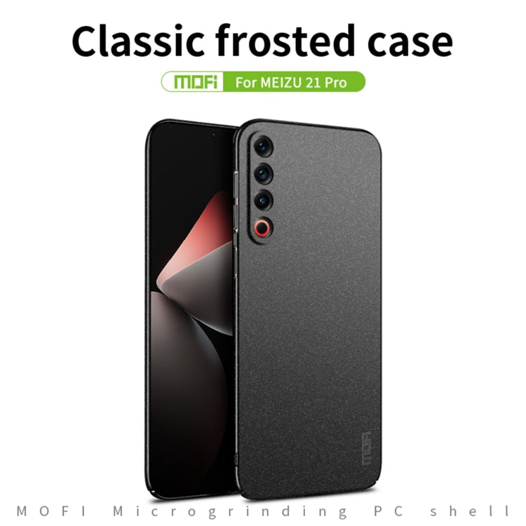 For Meizu 21 Pro MOFI Fandun Series Frosted PC Ultra-thin All-inclusive Phone Case(Green) - Meizu by MOFI | Online Shopping UK | buy2fix