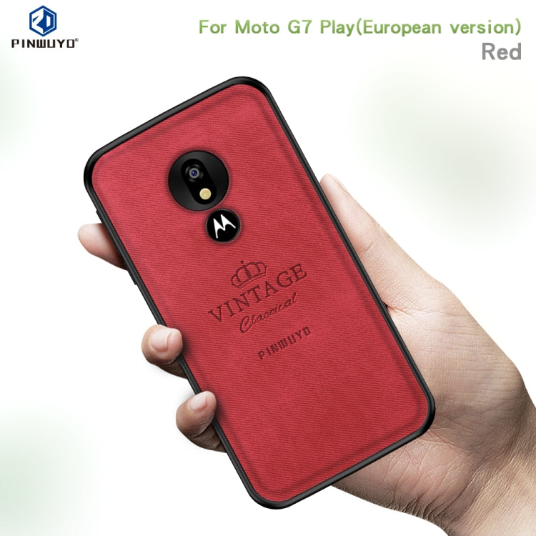 PINWUYO Shockproof Waterproof Full Coverage PC + TPU + Skin Protective Case for Motorola Moto G7 Play (Eurasian Version)(Blue) - Motorola Cases by PINWUYO | Online Shopping UK | buy2fix