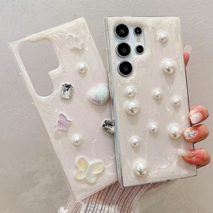 For Samsung Galaxy S25 Ultra 5G Cream Gum Decoden TPU Phone Case(Pearl) - Galaxy S25 Ultra 5G Cases by buy2fix | Online Shopping UK | buy2fix