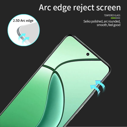 For Realme 12X / Narzo 70X PINWUYO 9H 2.5D Full Screen Tempered Glass Film(Black) - Realme Tempered Glass by PINWUYO | Online Shopping UK | buy2fix
