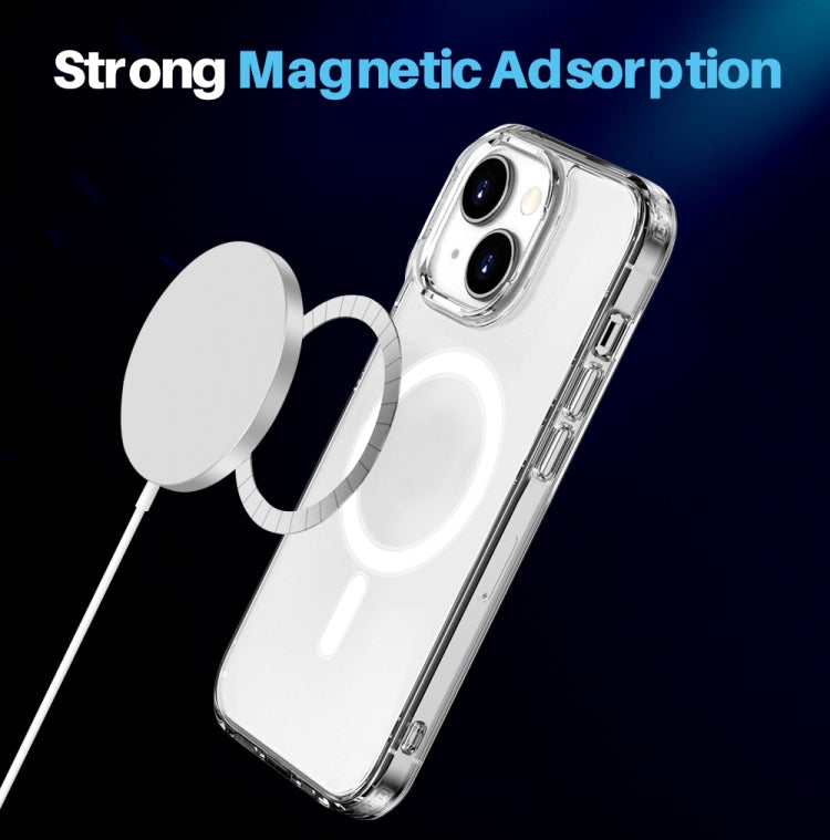 For iPhone 15 NORTHJO 3 in 1 Magsafe Clear Phone Case with Screen Film + Rear Lens Film - iPhone 15 Tempered Glass by NORTHJO | Online Shopping UK | buy2fix