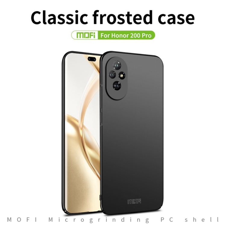 For Honor 200 Pro MOFI Frosted PC Ultra-thin Hard Phone Case(Blue) - Honor Cases by MOFI | Online Shopping UK | buy2fix