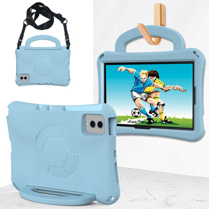 For Lenovo Tab M11 / Xiaoxin Pad 11 2024 Handle Football Shaped EVA Shockproof Tablet Case(Lighte Blue) - Lenovo by buy2fix | Online Shopping UK | buy2fix