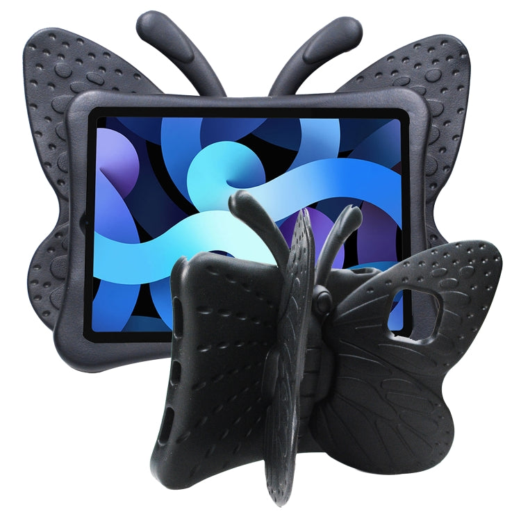 For iPad Air 11 2024 Butterfly Bracket Kids EVA Shockproof Tablet Case(Black) - iPad Air 11 2024 Cases by buy2fix | Online Shopping UK | buy2fix