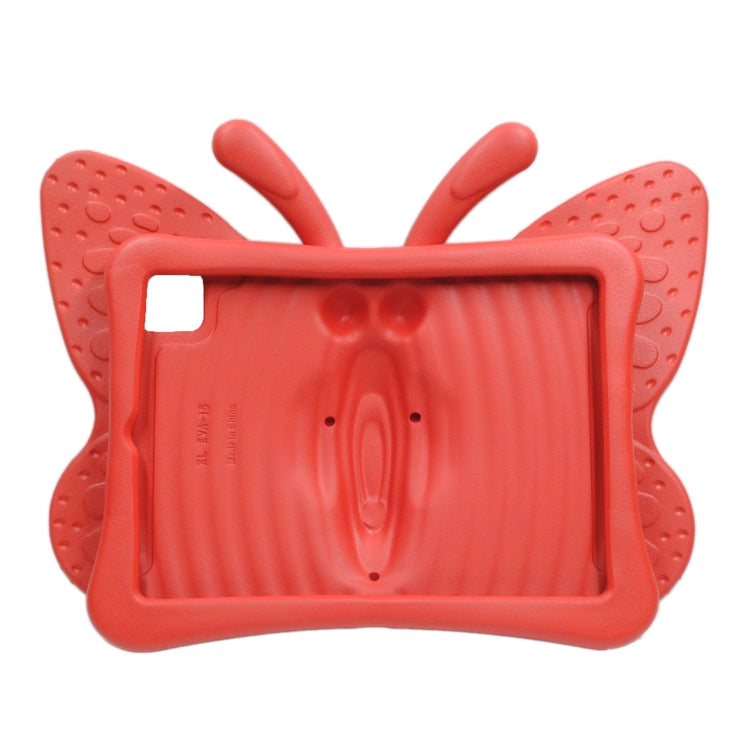 For iPad Pro 11 2024 Butterfly Bracket Kids EVA Shockproof Tablet Case(Red) - iPad Pro 11 2024 Cases by buy2fix | Online Shopping UK | buy2fix