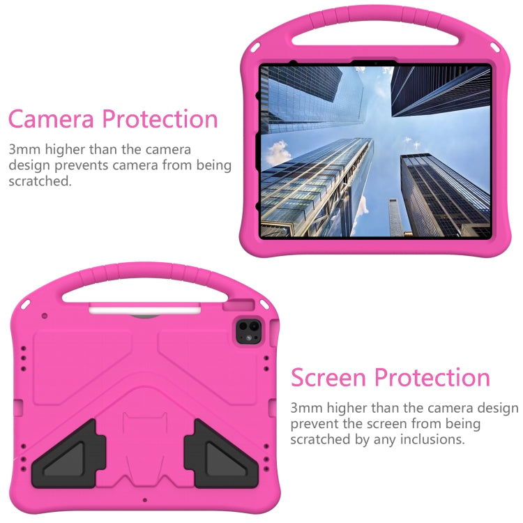 For iPad Air 13 2024 EVA Shockproof Tablet Case with Holder(RoseRed) - iPad Air 13 2024 Cases by buy2fix | Online Shopping UK | buy2fix