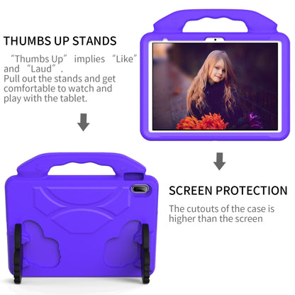 For iPad Air 11 2024 Children EVA Shockproof Tablet Case with Thumb Bracket(Purple) - iPad Air 11 2024 Cases by buy2fix | Online Shopping UK | buy2fix