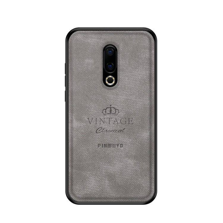 PINWUYO Shockproof Waterproof Full Coverage PC + TPU + Skin Protective Case for Meizu 16 Plus(Gray) - Meizu by PINWUYO | Online Shopping UK | buy2fix