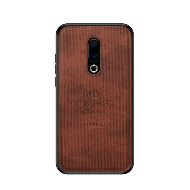 PINWUYO Shockproof Waterproof Full Coverage PC + TPU + Skin Protective Case for Meizu 16 Plus(Brown) - Meizu by PINWUYO | Online Shopping UK | buy2fix