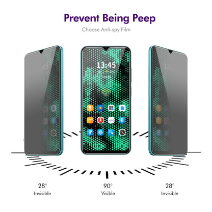 For Tecno Spark 9 Pro 5pcs ENKAY Hat-Prince 28 Degree Anti-peeping Privacy Tempered Glass Film - Others by ENKAY | Online Shopping UK | buy2fix