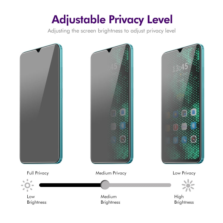 For Tecno Spark Go 2023 5pcs ENKAY Hat-Prince 28 Degree Anti-peeping Privacy Tempered Glass Film - Others by ENKAY | Online Shopping UK | buy2fix