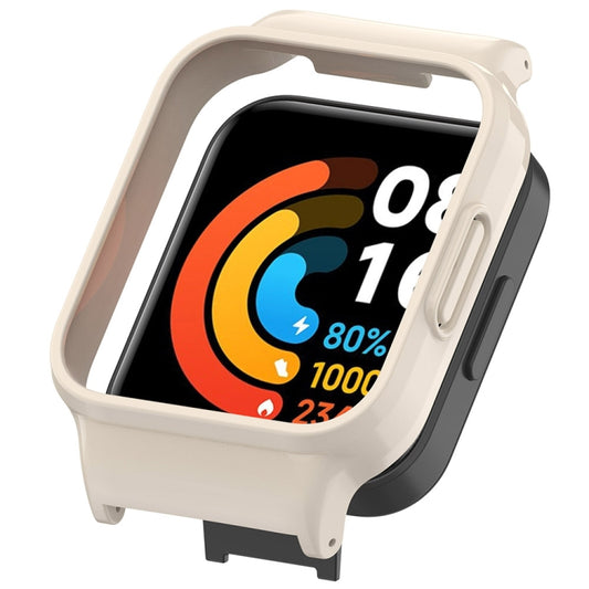 For Redmi Watch 4 Half Pack PC Watch Protective Case(Creamy White) - Watch Cases by buy2fix | Online Shopping UK | buy2fix