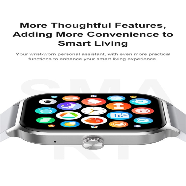 P85 1.93 inch Color Screen Smart Watch, Support Bluetooth Call / Health Monitoring(Silver) - Smart Watches by buy2fix | Online Shopping UK | buy2fix