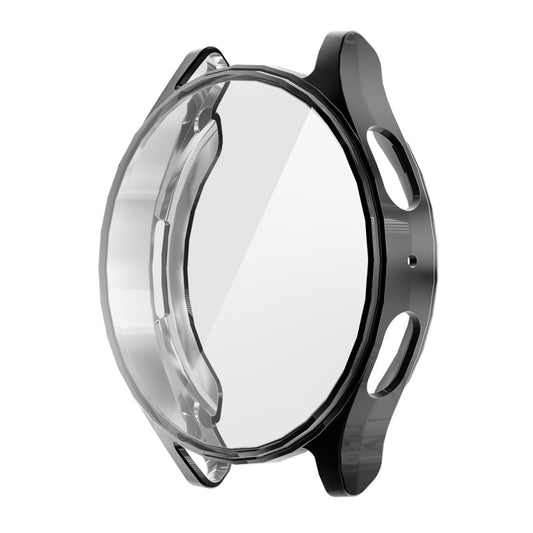 For Samsung Galaxy Watch7 40mm ENKAY Hat-Prince Full Coverage Electroplated Soft TPU Case with Screen Protection(Black) - Watch Cases by ENKAY | Online Shopping UK | buy2fix