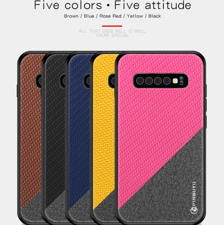 PINWUYO Honors Series Shockproof PC + TPU Protective Case for Galaxy S10 Plus(Black) - Galaxy Phone Cases by PINWUYO | Online Shopping UK | buy2fix