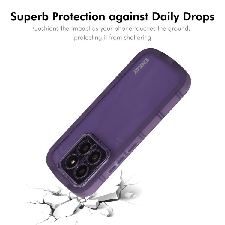 For Xiaomi 14 Pro ENKAY Hat-Prince Translucent Matte TPU Shockproof Phone Case(Purple) - 14 Pro Cases by ENKAY | Online Shopping UK | buy2fix