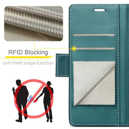 For Xiaomi 14T CaseMe 023 Butterfly Buckle Litchi Texture RFID Anti-theft Leather Phone Case(Green) - 14T Cases by CaseMe | Online Shopping UK | buy2fix