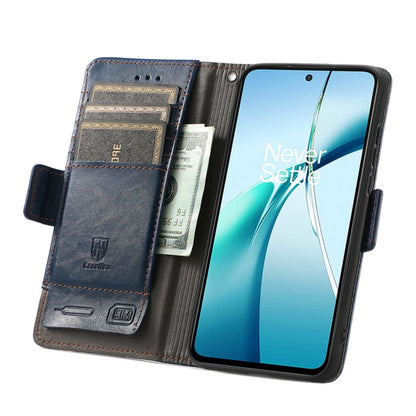 For TCL 50 5G CaseNeo Splicing Dual Magnetic Buckle Leather Phone Case(Blue) - More Brand by CaseNeo | Online Shopping UK | buy2fix