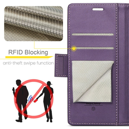 For Redmi 14C CaseMe 023 Butterfly Buckle Litchi Texture RFID Anti-theft Leather Phone Case(Purple) - 14C Cases by CaseMe | Online Shopping UK | buy2fix