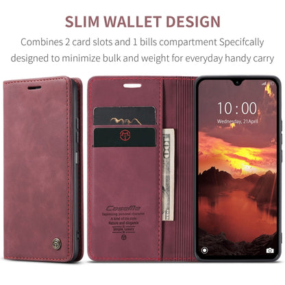 For Redmi 14C CaseMe 013 Multifunctional Horizontal Flip Leather Phone Case(Red) - 14C Cases by CaseMe | Online Shopping UK | buy2fix