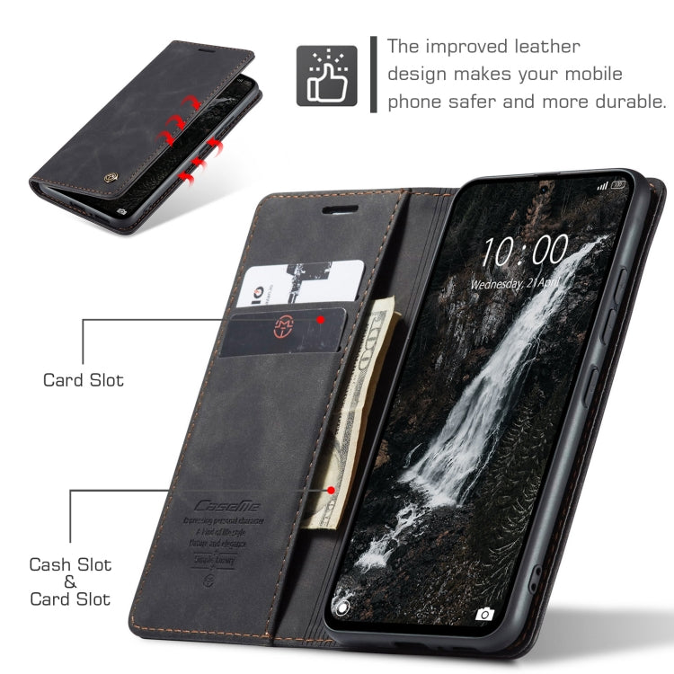 For Redmi Note 14 5G CaseMe 013 Multifunctional Horizontal Flip Leather Phone Case(Black) - Note 14 Cases by CaseMe | Online Shopping UK | buy2fix