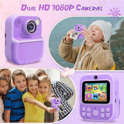 E8 2.4 Inch Screen Photo Printing Video Recorder Multifunctional Kids Dual Lens Camera(Blue) - Children Cameras by buy2fix | Online Shopping UK | buy2fix