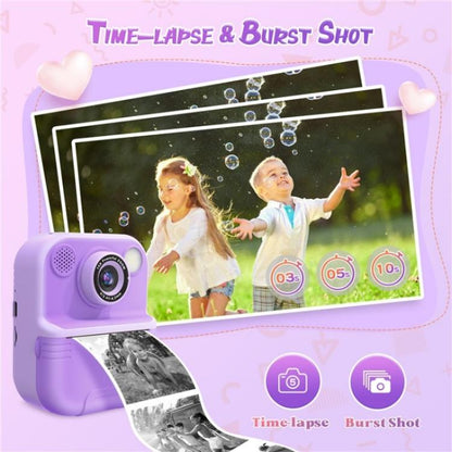 E8 2.4 Inch Screen Photo Printing Video Recorder Multifunctional Kids Dual Lens Camera(Blue) - Children Cameras by buy2fix | Online Shopping UK | buy2fix