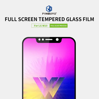 PINWUYO 9H 2.5D Full Screen Tempered Glass Film For LG W10(Black) - LG Tempered Glass by PINWUYO | Online Shopping UK | buy2fix